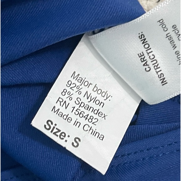 DanzNMotion Boatneck Tank Leotard  w Ribbed Top  & Low V Back. Adult Small - Picture 6 of 7